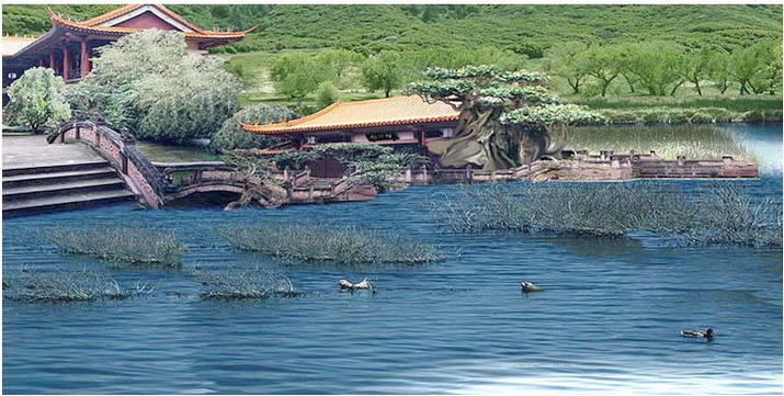 第三世多杰羌佛五明成就 工巧明之建筑庭园风景图片 第1张 第三世多杰羌佛五明成就 工巧明之建筑庭园风景 第1张