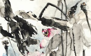 H.H.第三世多杰羌佛的画“墨荷”成为东方画之冠