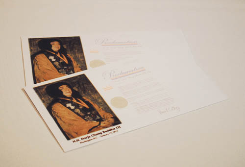 “第三世多杰羌佛日”纪念封首发 全球限量2000套 第1张