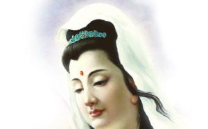 观音菩萨现身 绽放金光 无比庄严